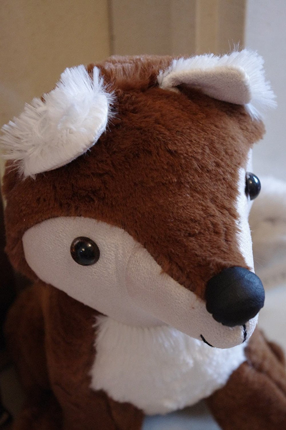 Cute Fox Doorstop Brown Faux Fur Fabric