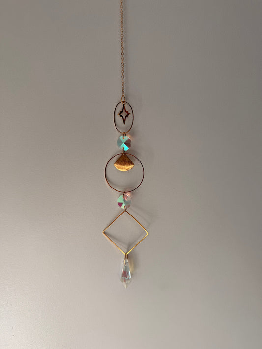 Florence Handmade Gold Shell Suncatcher