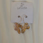 Beatrice Gold Plated Hoops Pink Cactus Handmade Earrings