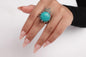 Mystic Statement Rings – Turquoise & Labradorite Collection.