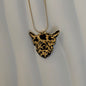 Della Stainless Steel Brown Highland Cow Handmade Necklace