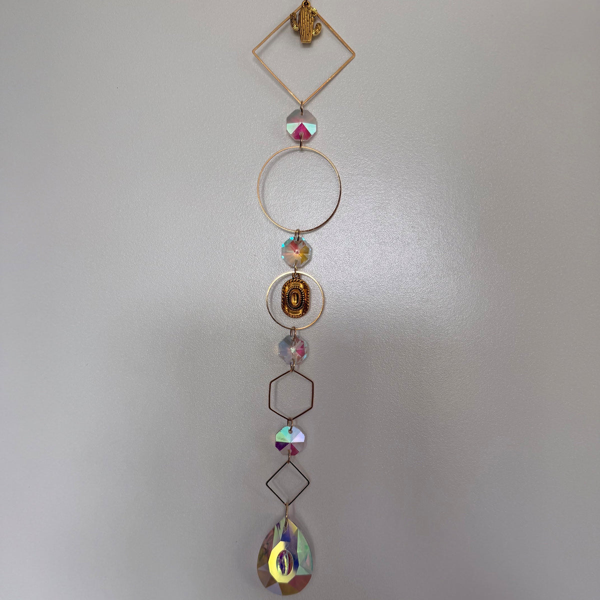 Florence Handmade Gold Cowboy Boot Suncatcher
