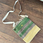 J L Maud Handmade Green & Sand Shoulder Bag