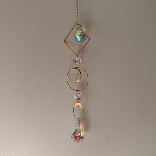 Florence Handmade Gold Moon Suncatcher
