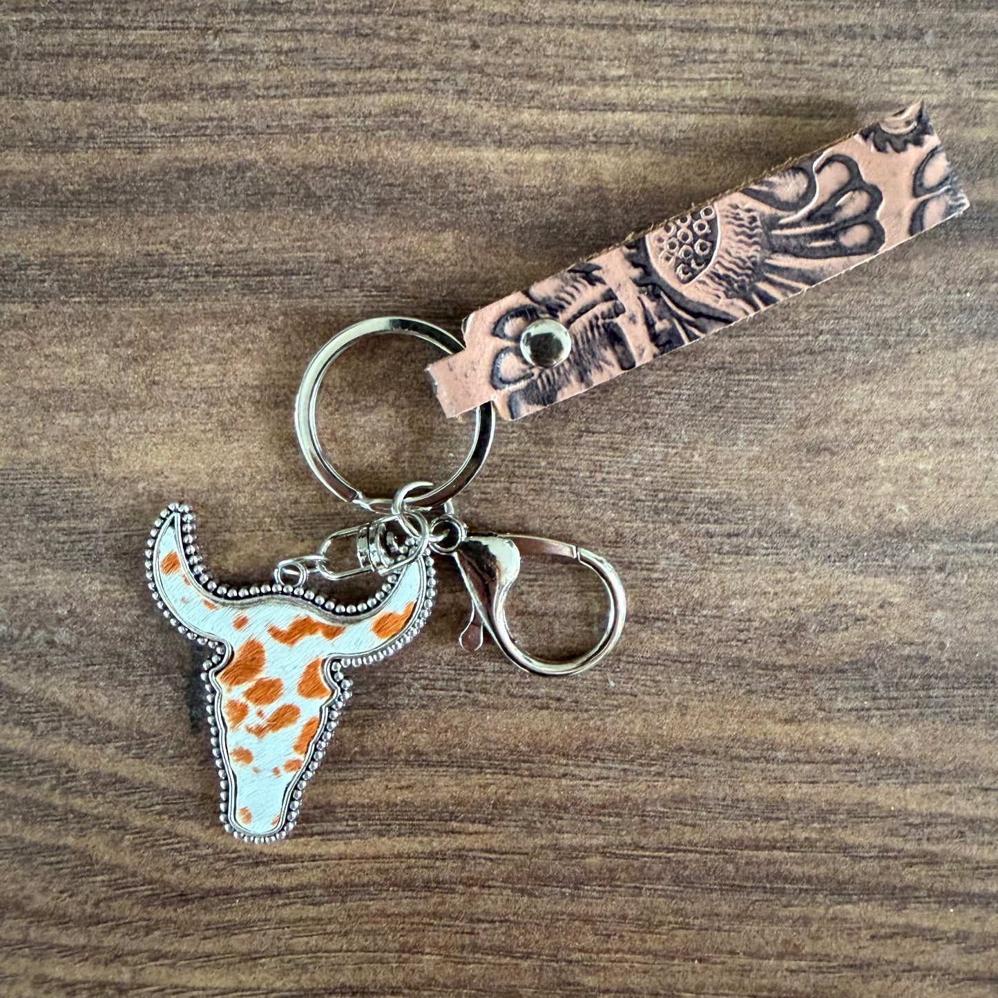 Horned Cow Keyring