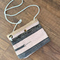 J L Maud Handmade Pink & Blue Shoulder Purse