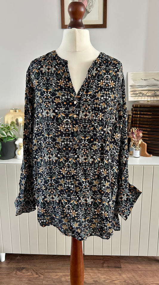Primark Floral Blouse Size 14