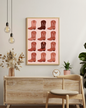 A3 Unframed Printed Card Decorative Picture Pink Cowboy Boots