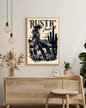 A4 Unframed Printed Card Decorative Picture Rustic Cowgirl
