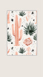 A4 Unframed Printed Card Decorative Picture Peach Cactus