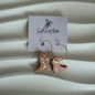 18K Gold Plated Hoops Pink Cowboy Boot Handmade Earrings